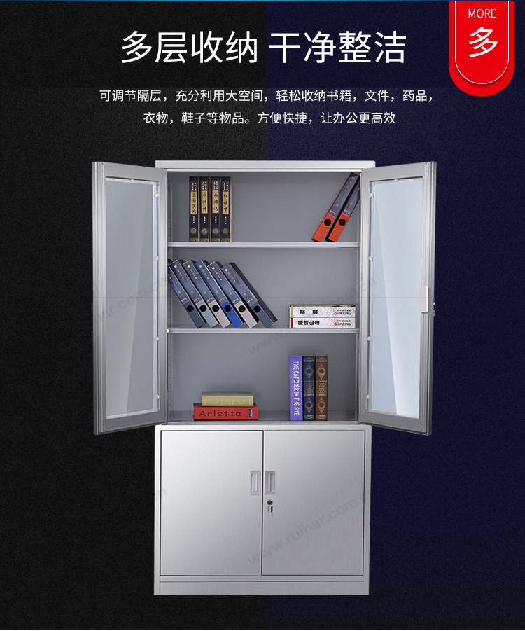 文件柜辦公家具資料檔案柜醫(yī)療器械柜儲(chǔ)物柜304不銹鋼二斗下節(jié)