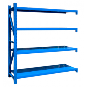 中型貨架副架2000×600×1800mm(四層,300kg/層,藍色)