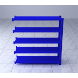 中型貨架副架1800×500×2000mm(五層,300kg/層,藍色)