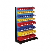 固定型單面物料整理架，960X375X1450mm，含56個(gè)零件盒，散件發(fā)貨