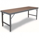重型硬木鋼制臺(tái)面可折疊升降工作臺(tái)，WBF-TH-4896-95